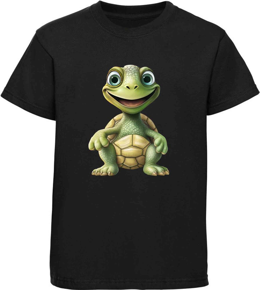 Bedrucktes Kinder T-Shirt Baby Schildkröte
